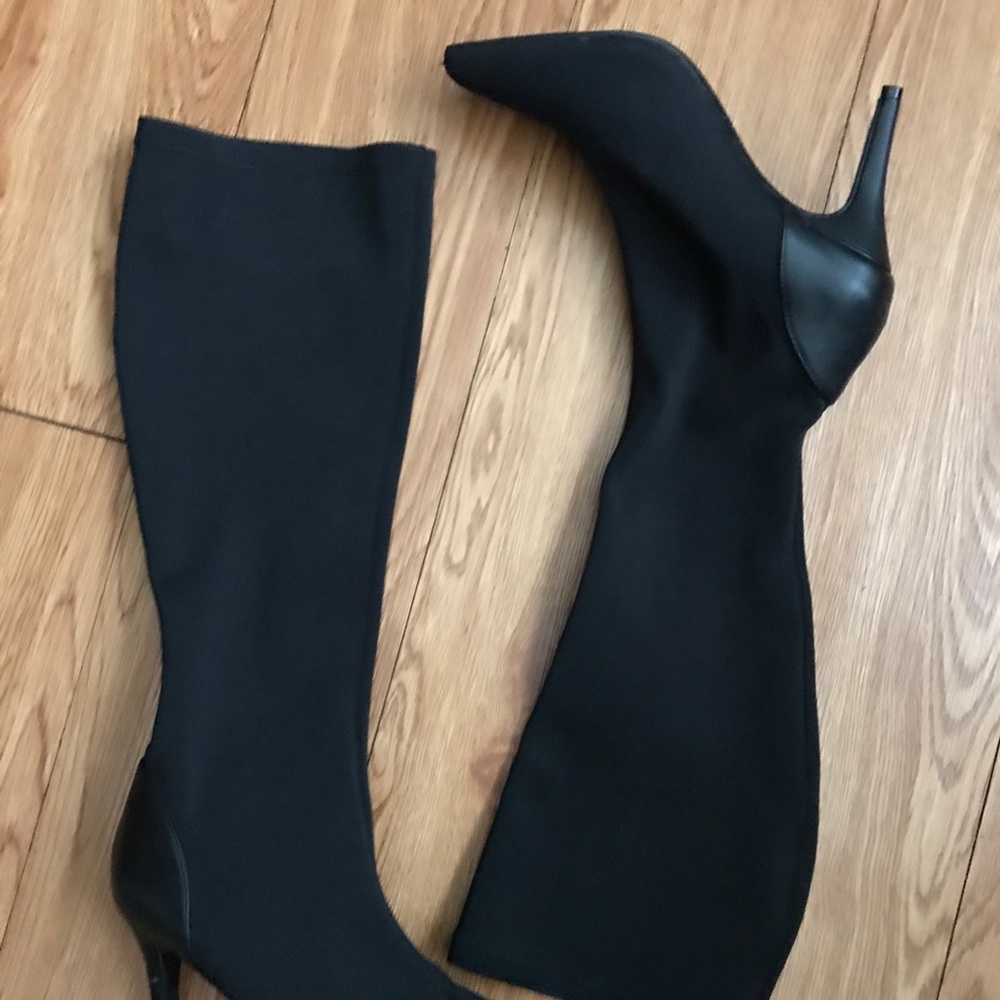 Tall heels black boots 6 1/2 women